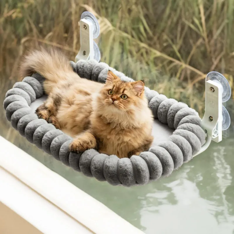 Cat Window Lounger, Hammock with Removable Reversible Cover