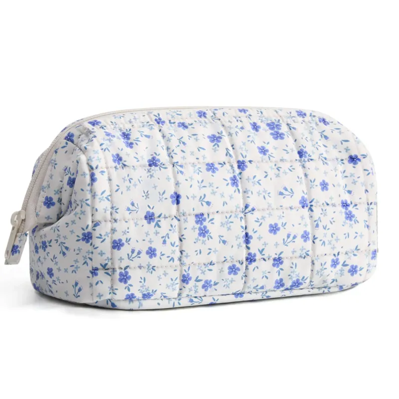 Makeup Bag, Cosmetic Bag, Travel Toiletry Bag, Puffy Padded Makeup Organiser Case