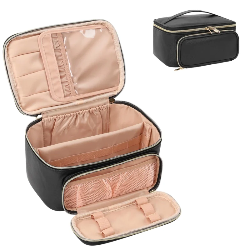 Portable Cosmetic Bag, Travel Makeup Case Organiser, Large Capacity
