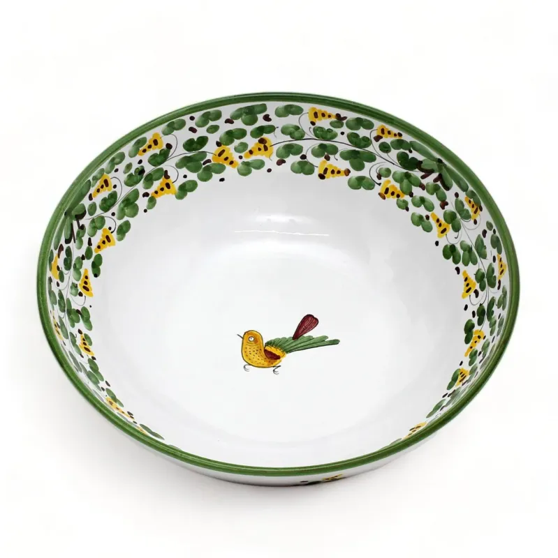 ARABESCO VERDE DERUTA: Serving Salad/Pasta Bowl (12" DIAM)