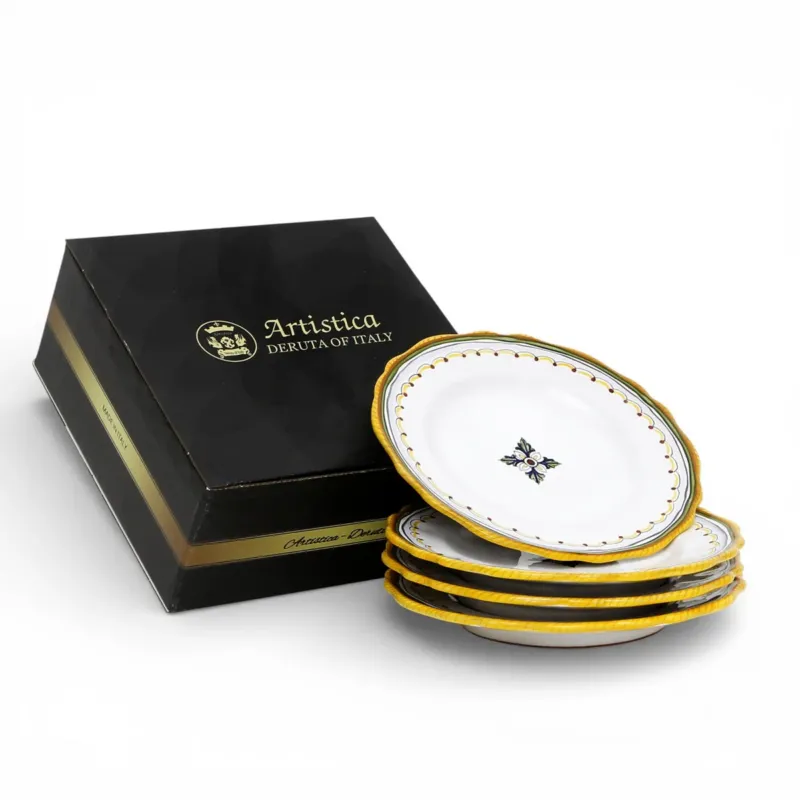GIFT BOX: RAFFAELLESCO SIMPLE: Salad Plate (Set of 4 Pcs)